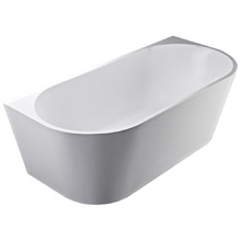 Blaze Gloss White Acrylic Back to Wall Bath